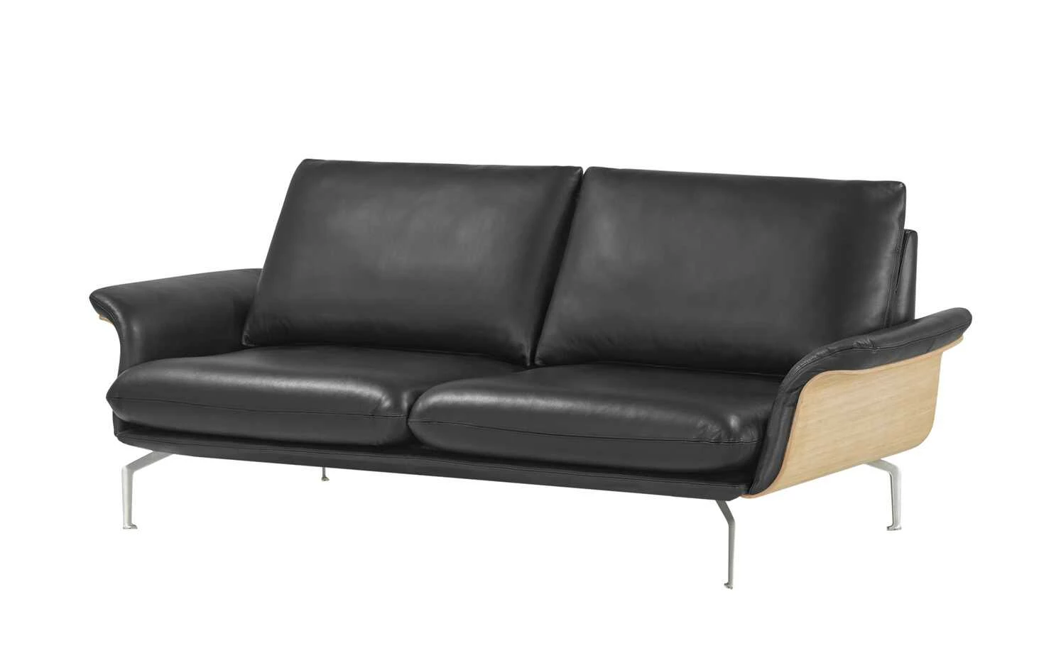 Nils Olsen Ledersofa Alva | Schwarz 2,5 11 Nils Olsen Ledersofa Alva | Schwarz 2,5 – Bild 9