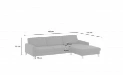 Max Schelling Ecksofa Maximum Move | Navy (Dunkelblau) rechts Grundfunktion Chrom -Sofas Verkaufsladen 26402723 4 202107022233