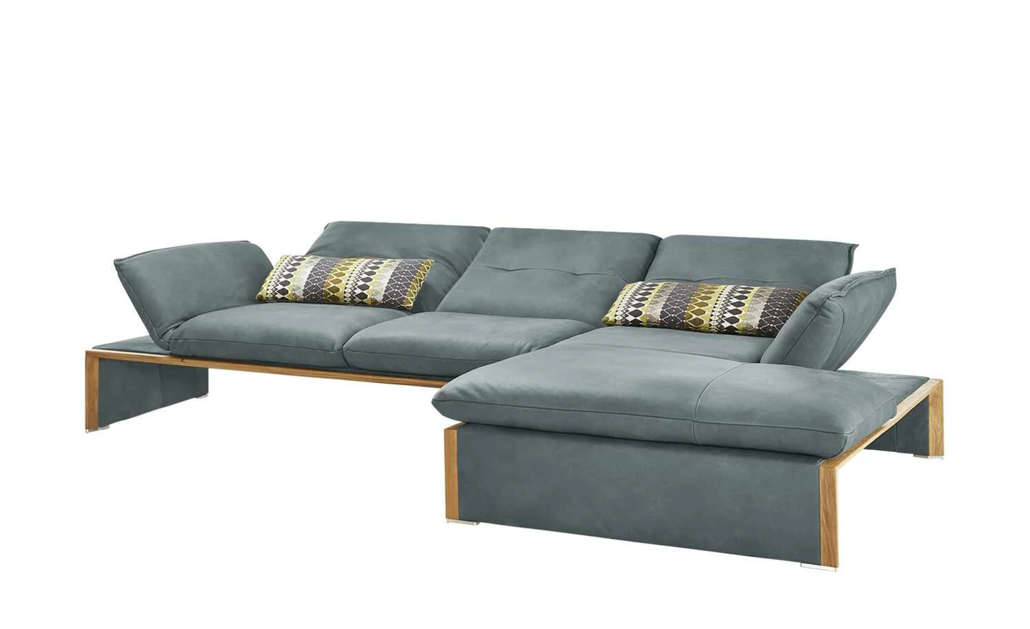 KOINOR Leder-Ecksofa Humfrey | Mare (Grau-Blau) rechts mit Massivholzrahmen 9 KOINOR Leder-Ecksofa Humfrey | Mare (Grau-Blau) rechts mit Massivholzrahmen – Bild 7