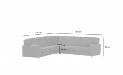 smart Ecksofa Valencia | Silbergrau Armlehne A1 links ohne -Sofas Verkaufsladen 26403043 1 202102171238