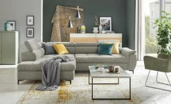 switch Ecksofa Denvo | Grau links Erweiterte Funktion