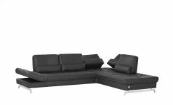 JOOP! Ecksofa Leder Loft 8108 | Rabe (Schwarz) rechts -Sofas Verkaufsladen 26404944 17 202011122249