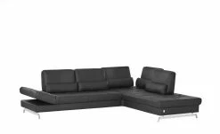 JOOP! Ecksofa Leder Loft 8108 | Rabe (Schwarz) rechts -Sofas Verkaufsladen 26404944 18 202011122249
