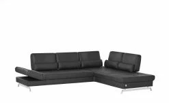 JOOP! Ecksofa Leder Loft 8108 | Rabe (Schwarz) rechts -Sofas Verkaufsladen 26404944 19 202011122249
