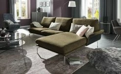 Nils Olsen Ecksofa Alva | Braun-Grün rechts