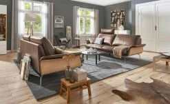 Nils Olsen Ledersofa Alva | Marrone (Braun) 2,5