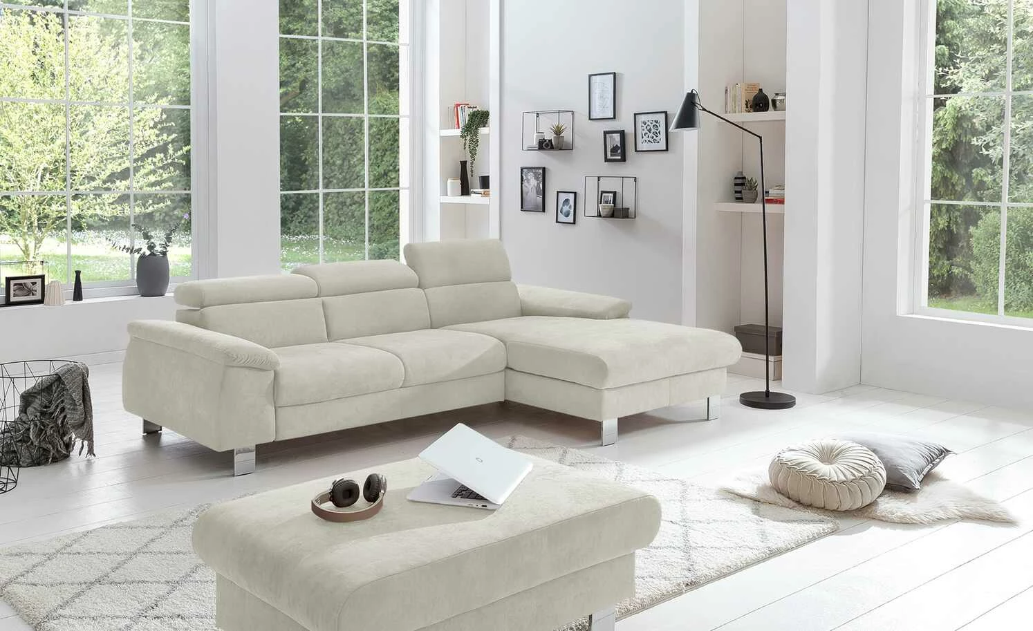 uno Ecksofa Micky | Platinum (Creme) rechts Grundfunktion 3 uno Ecksofa Micky | Platinum (Creme) rechts Grundfunktion