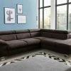 uno Ecksofa Micky | Brown (Dunkelbraun) rechts Grundfunktion