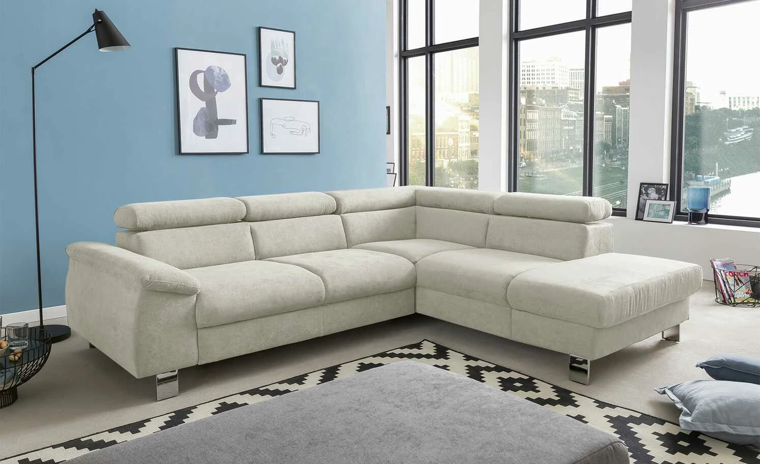 uno Ecksofa Micky | Platinum (Creme) rechts Grundfunktion 3 uno Ecksofa Micky | Platinum (Creme) rechts Grundfunktion