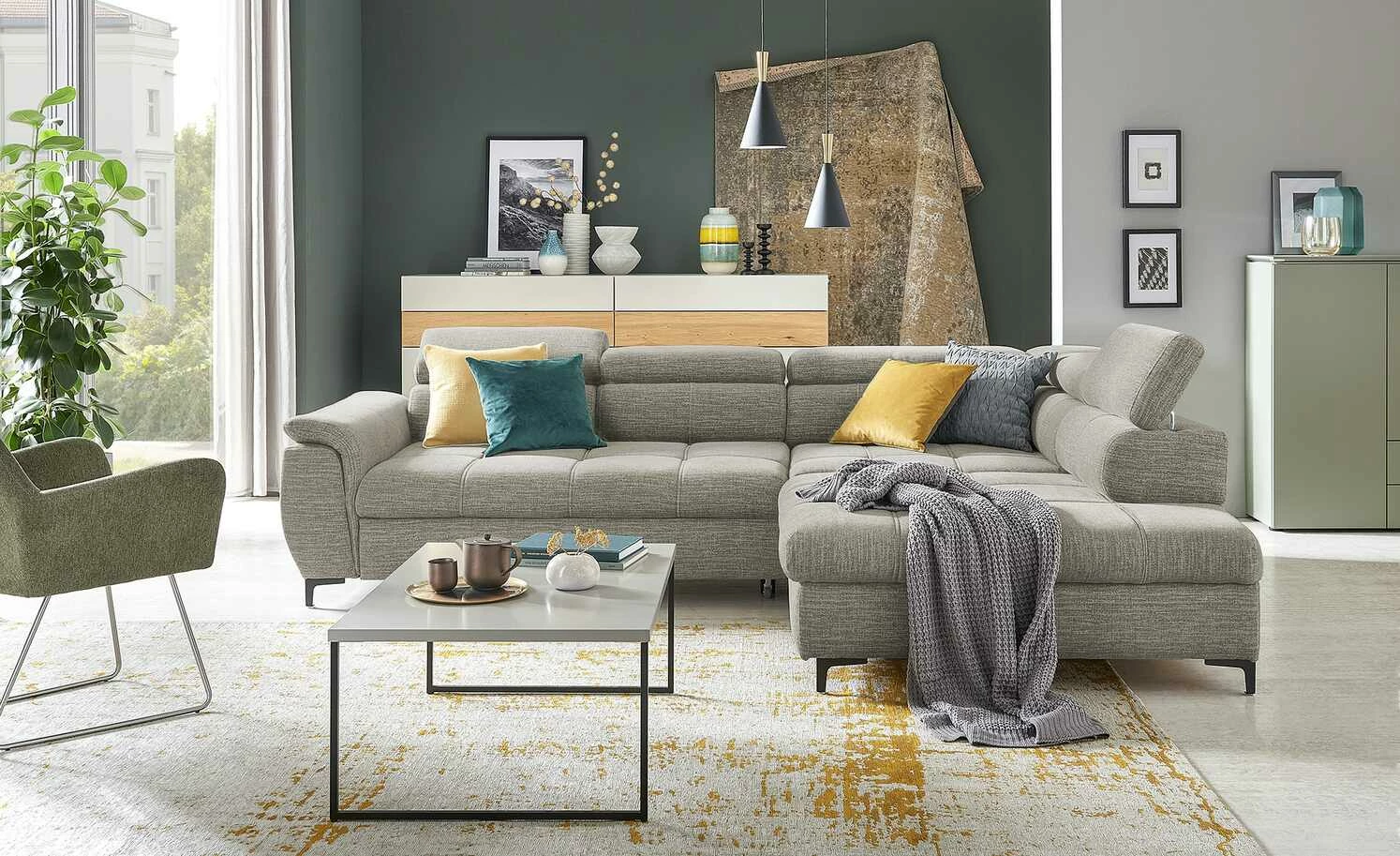 switch Ecksofa Denvo | Grau rechts Grundfunktion 3 switch Ecksofa Denvo | Grau rechts Grundfunktion