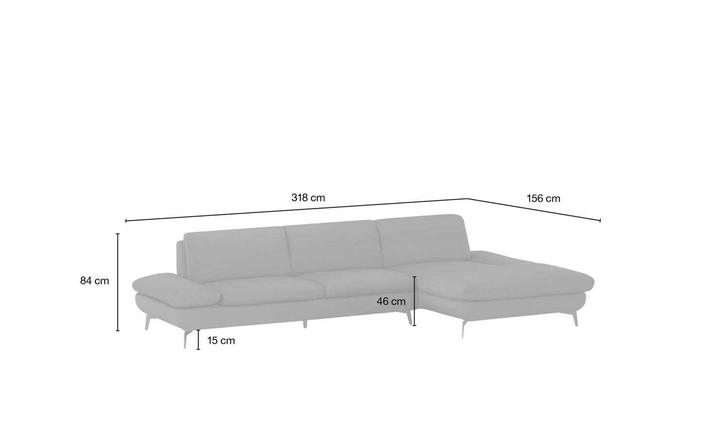 Wohnwert Ecksofa Amarena | Braun rechts 14 Wohnwert Ecksofa Amarena | Braun rechts – Bild 12
