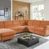 meinSofa Wohnlandschaft Donald | Terra (Orange) rechts ohne