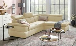 uno Ecksofa Town | Beige rechts Grundfunktion