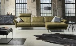 Ravensberger Werkstätten Ecksofa Domino | Camouflage (Dunkelgrün) rechts