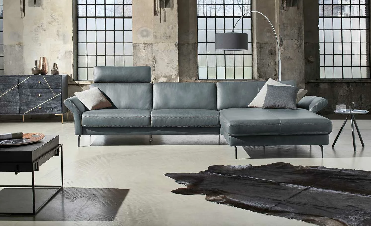 Ravensberger Werkstätten Ecksofa Domino | Blau (Blau-Grau) rechts 3 Ravensberger Werkstätten Ecksofa Domino | Blau (Blau-Grau) rechts