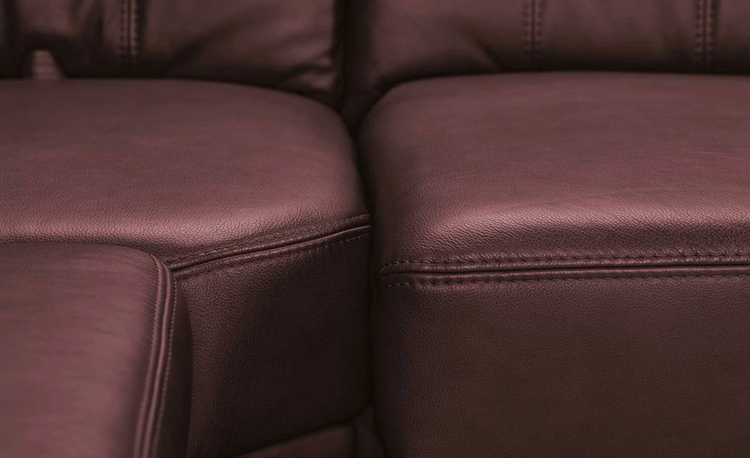 Polstermöbel Oelsa Komfort-Ecksofa aus Leder Andorra | Kirsch (Dunkelrot) links Erweiterte Funktion 12 Polstermöbel Oelsa Komfort-Ecksofa aus Leder Andorra | Kirsch (Dunkelrot) links Erweiterte Funktion – Bild 10