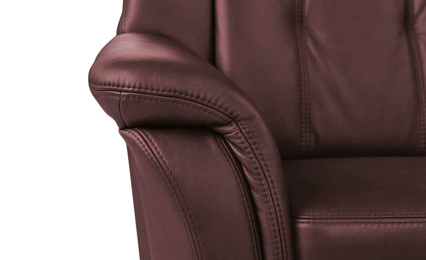 Polstermöbel Oelsa Komfort-Ecksofa aus Leder Andorra | Kirsch (Dunkelrot) links Erweiterte Funktion 8 Polstermöbel Oelsa Komfort-Ecksofa aus Leder Andorra | Kirsch (Dunkelrot) links Erweiterte Funktion – Bild 6