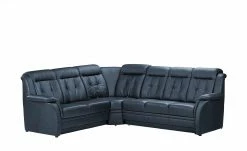 Polstermöbel Oelsa Komfort-Ecksofa aus Leder Andorra | Navy (Petrol) links Erweiterte Funktion -Sofas Verkaufsladen 26409082 1 202011022251