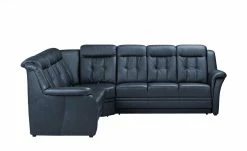 Polstermöbel Oelsa Komfort-Ecksofa aus Leder Andorra | Navy (Petrol) links Erweiterte Funktion -Sofas Verkaufsladen 26409082 5 202011022251
