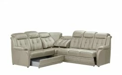 Polstermöbel Oelsa Komfort-Ecksofa aus Leder Andorra | Eis (Grau) links Erweiterte Funktion -Sofas Verkaufsladen 26409086 4 202011022251