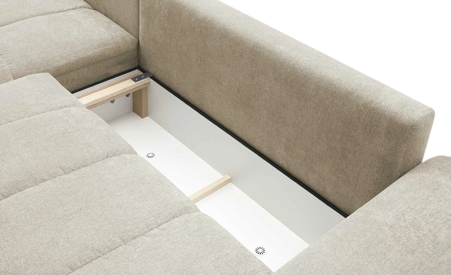 bobb Ecksofa Soumia | Beige rechts Mikrofaser 10 bobb Ecksofa Soumia | Beige rechts Mikrofaser – Bild 8