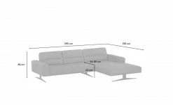 Gray & Jones Ledersofa Baltic Breeze One | Silver (Hellgrau) rechts -Sofas Verkaufsladen 26409867 3 202107021242