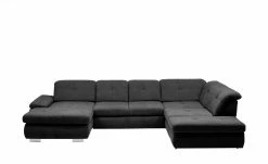Lounge Collection Wohnlandschaft Flachgewebe Affair | rechts Grundfunktion Schwarz