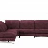 Mein Sofa bold Ecksofa Michelle | Brombeer (Dunkelrot) links Grundfunktion