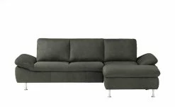 smart Ecksofa Okelani | Grau rechts Mikrofaser