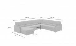 meinSofa Wohnlandschaft mit Boxspringpolsterung Donald | Mandel (Braun) rechts ohne -Sofas Verkaufsladen 27401047 1 202111231242