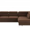 uno Ecksofa Los Angeles | Tabacco (Braun) rechts Grundfunktion