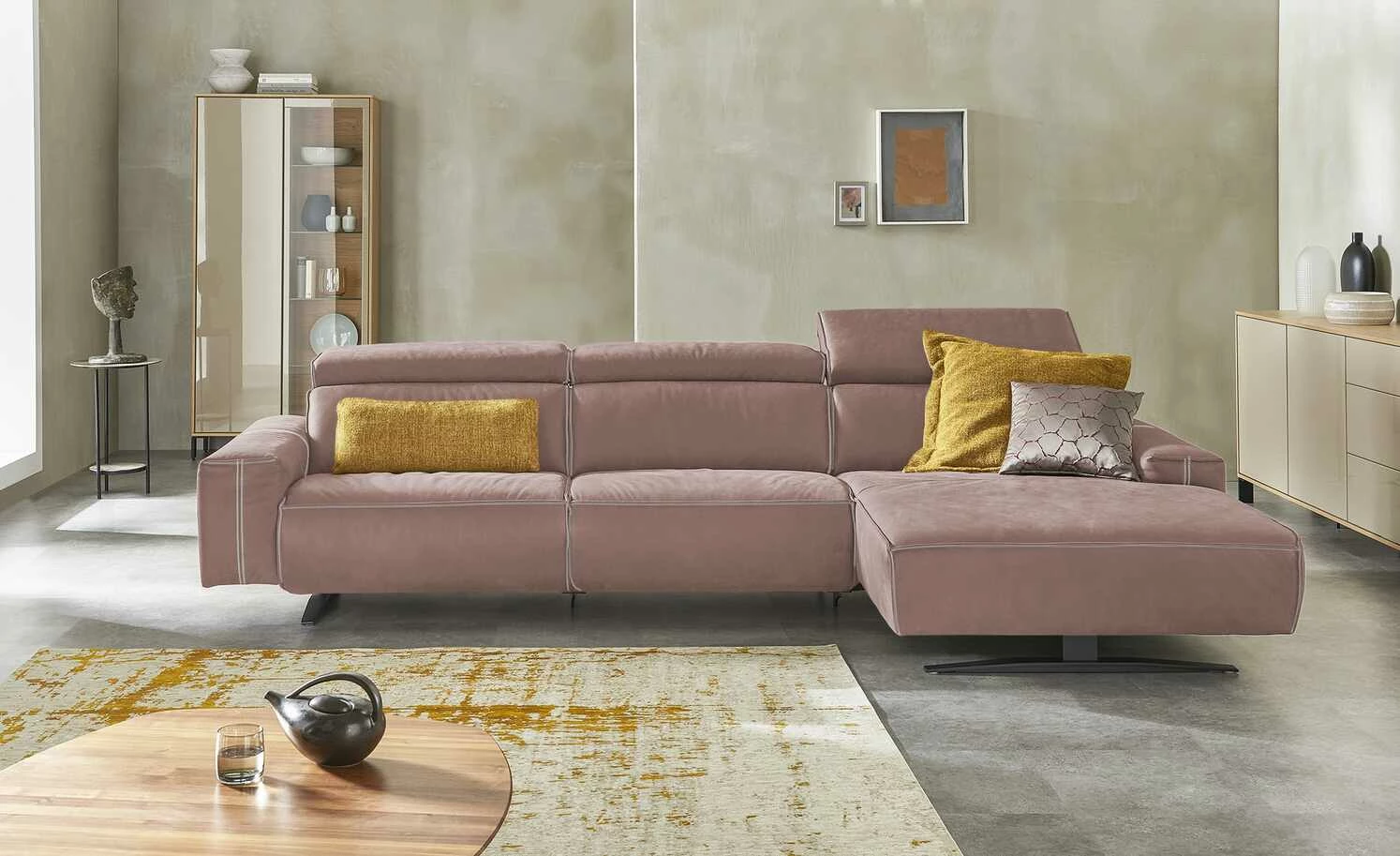KOINOR Ecksofa Eddie | Rouge (Rosa) rechts 3 KOINOR Ecksofa Eddie | Rouge (Rosa) rechts