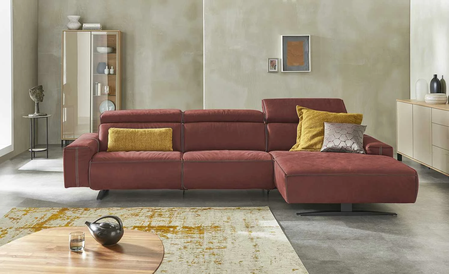 KOINOR Ecksofa Eddie | Chilli (Dunkelrot) rechts 3 KOINOR Ecksofa Eddie | Chilli (Dunkelrot) rechts