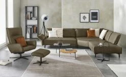 W.SCHILLIG Ecksofa Bonnie | Camouflage (Dunkelgrün) rechts