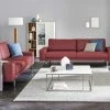 hülsta Sofa Sofabank aus Leder HS 450 | Purpurrot 220|cm