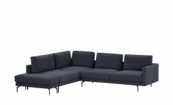 hülsta Sofa Ecksofa HS 414 | Schwarzblau (Dunkelblau/Schwarz) links -Sofas Verkaufsladen 27402068 7 202012232232