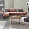 hülsta Sofa Ecksofa HS 420 | Korallenrot links