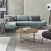 hülsta Sofa Ecksofa HS 420 | Wasserblau (Blaugrau) links