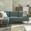 hülsta Sofa Ecksofa HS 450 | Wasserblau / Steingrau (Petrol / Grau) links