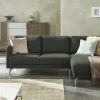 hülsta Sofa Ecksofa HS 450 | Grüngrau / Anthrazitgrau (Dunkelgrün / Dunkelgrau) rechts