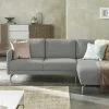 hülsta Sofa Ecksofa HS 450 | Lichtgrau / Schwarzgrau (Hellgrau / Dunkelgrau) rechts -Sofas Verkaufsladen 27402254 11 202102222237