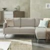 hülsta Sofa Ecksofa HS 450 | Graubeige / Natur (Beige / Creme) rechts