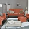 himolla Ledersofa 6001 | Orange