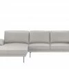 Max Schelling Ecksofa aus Leder Signum | Hellgrau links Grundfunktion -Sofas Verkaufsladen 27402925 1 202105042233