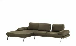 Max Schelling Ecksofa aus Leder Signum | Oliv links Grundfunktion -Sofas Verkaufsladen 27402926 1 202105042233