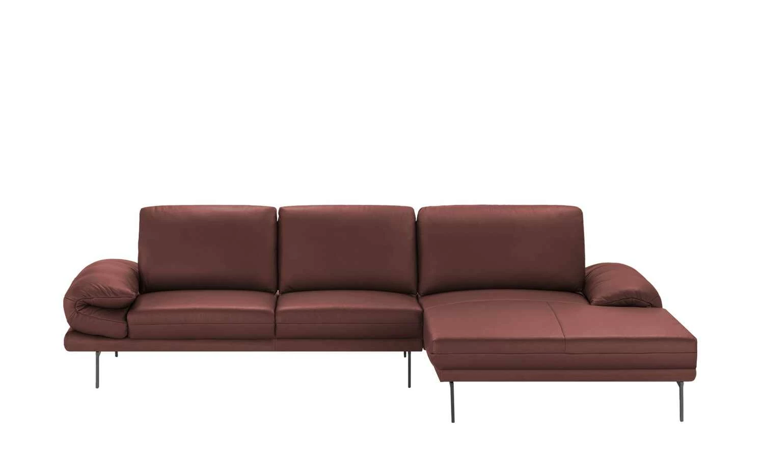 Max Schelling Ecksofa aus Leder Signum | Rot rechts Grundfunktion 3 Max Schelling Ecksofa aus Leder Signum | Rot rechts Grundfunktion