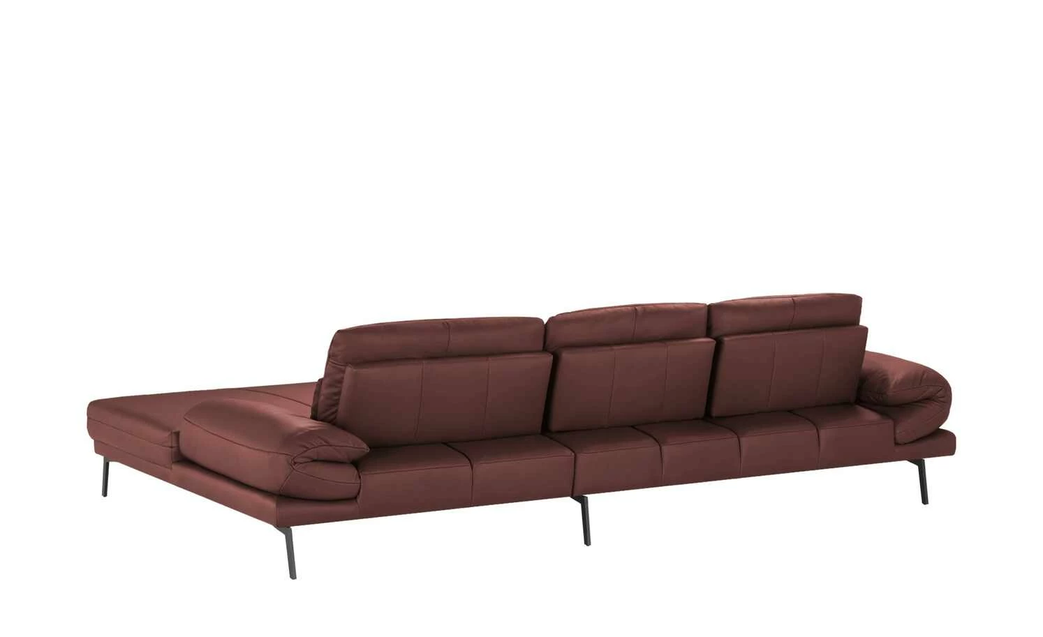 Max Schelling Ecksofa aus Leder Signum | Rot rechts Grundfunktion 6 Max Schelling Ecksofa aus Leder Signum | Rot rechts Grundfunktion – Bild 4