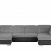 Lounge Collection Wohnlandschaft Davinci | Grau / Schwarz rechts Grundfunktion