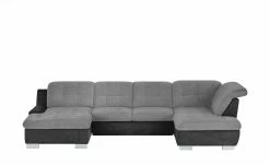 Lounge Collection Wohnlandschaft Davinci | Grau / Schwarz rechts Grundfunktion