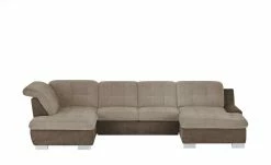 Lounge Collection Wohnlandschaft Davinci | Mandel (Hellbraun) / Braun links Grundfunktion